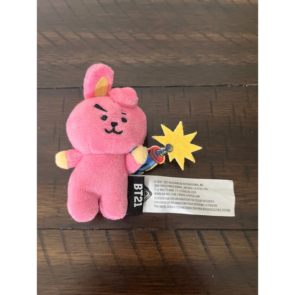 BT21 Cooky Pink Bunny Star Wand Plush BTS Line Friends Aliquantum International